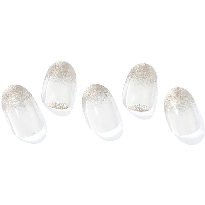 OHORA Semi Cured Gel Nail Strips N Gold Fog nálepky na nehty odstín ND-440 1 ks