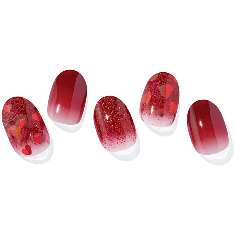 OHORA Semi Cured Gel Nail Strips N Love Affair nálepky na nehty odstín NP-005-G 1 ks