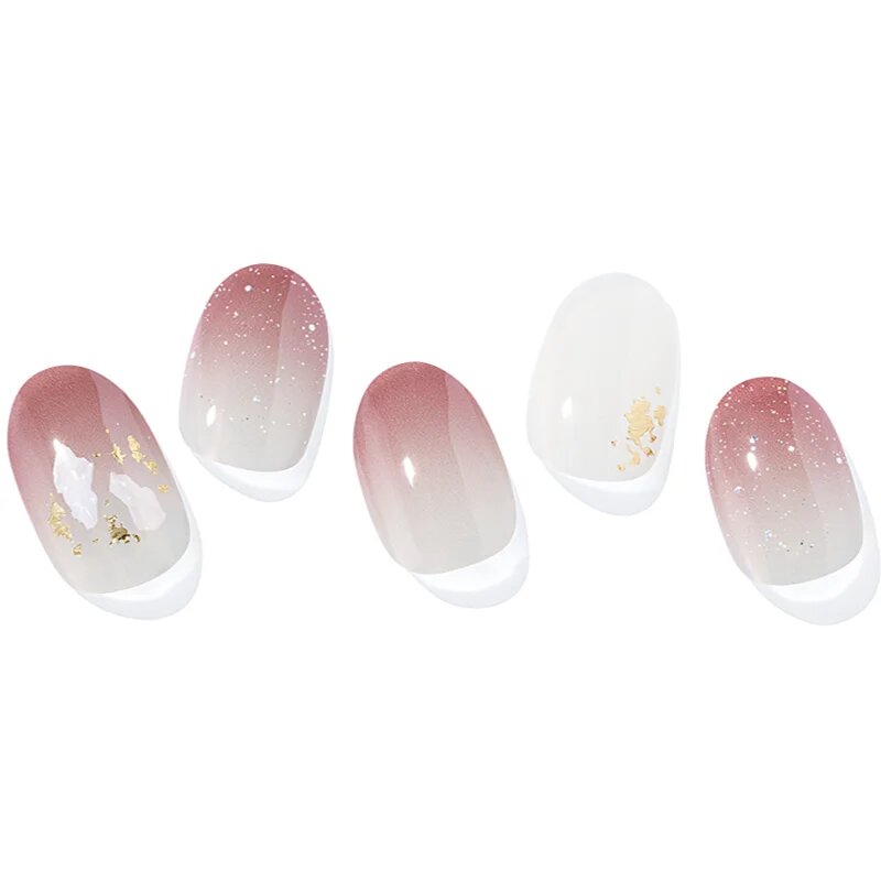 OHORA Semi Cured Gel Nail Strips N Marsala Mood nálepky na nehty odstín ND-064 1 ks
