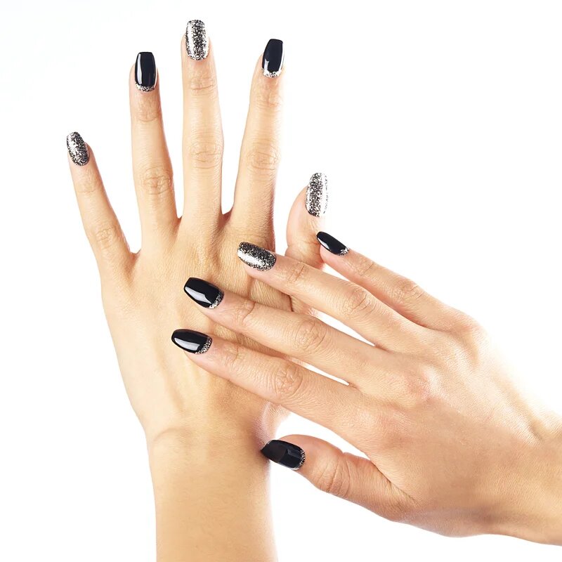 OHORA Semi Cured Gel Nail Strips N Party Night nálepky na nehty odstín ND-041-G 1 ks