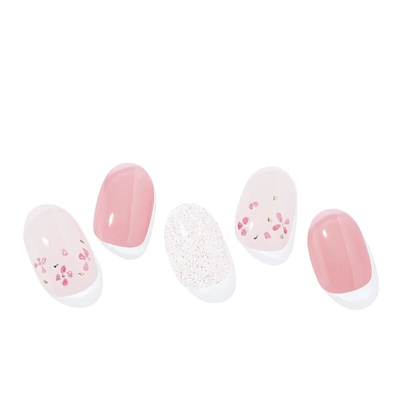 OHORA Semi Cured Gel Nail Strips N Rose Diamond nálepky na nehty odstín ND-355 1 ks