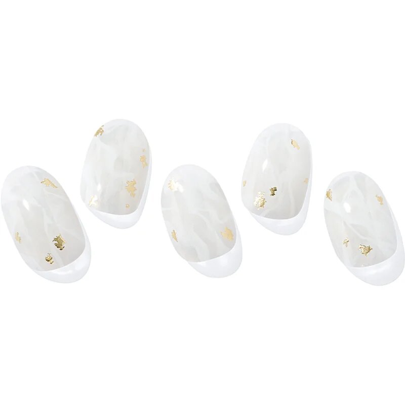 OHORA Semi Cured Gel Nail Strips N Silky Marble nálepky na nehty odstín ND-015-G 1 ks
