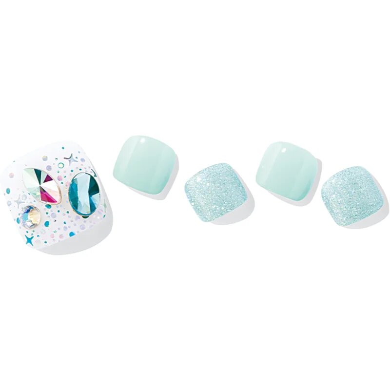 OHORA Semi Cured Gel Pedicure Strips P Azure nálepky na nehty na nohy odstín PP-016 1 ks
