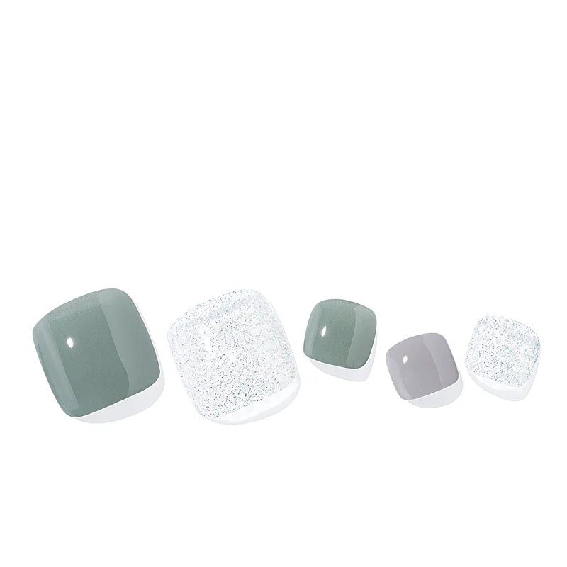 OHORA Semi Cured Gel Pedicure Strips P Ice Mint nálepky na nehty na nohy odstín PD-152 1 ks