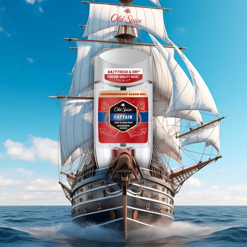 Old Spice Captain Antiperspirant Clear Gel gelový antiperspirant pro muže 70 ml