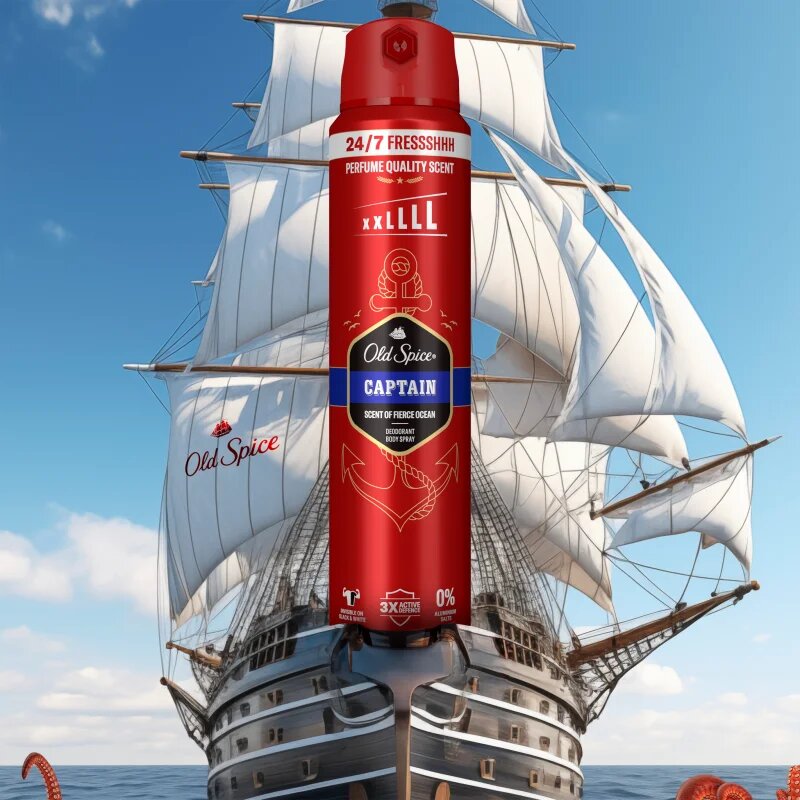 Old Spice Captain deodorant ve spreji 250 ml