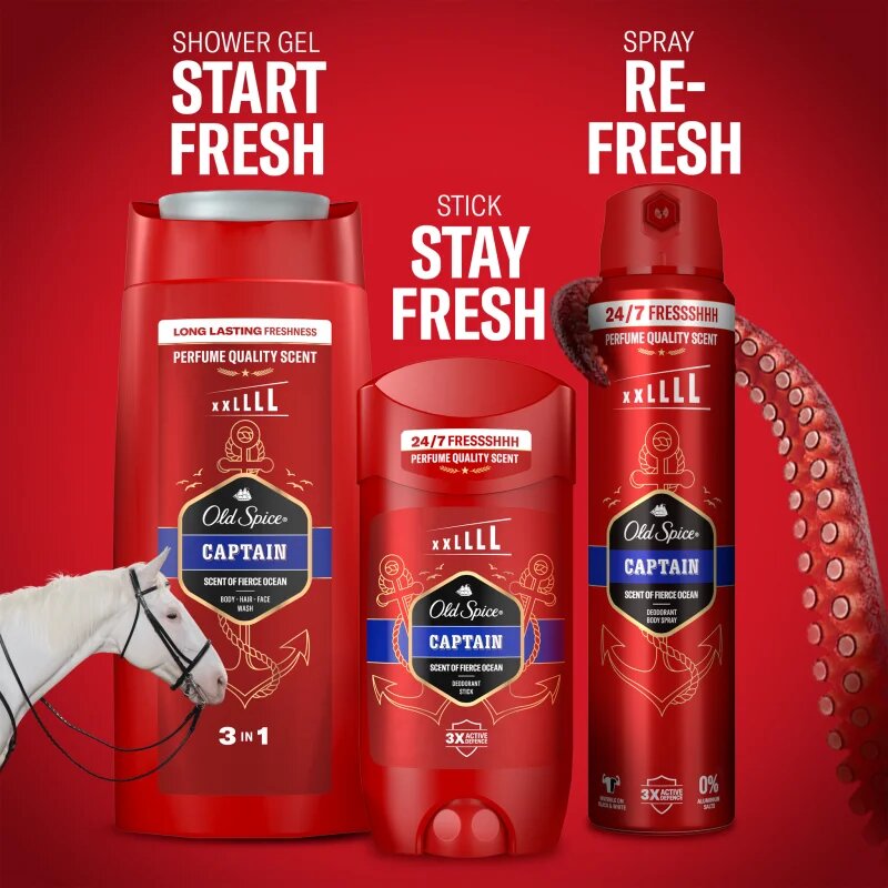 Old Spice Captain deodorant ve spreji 250 ml