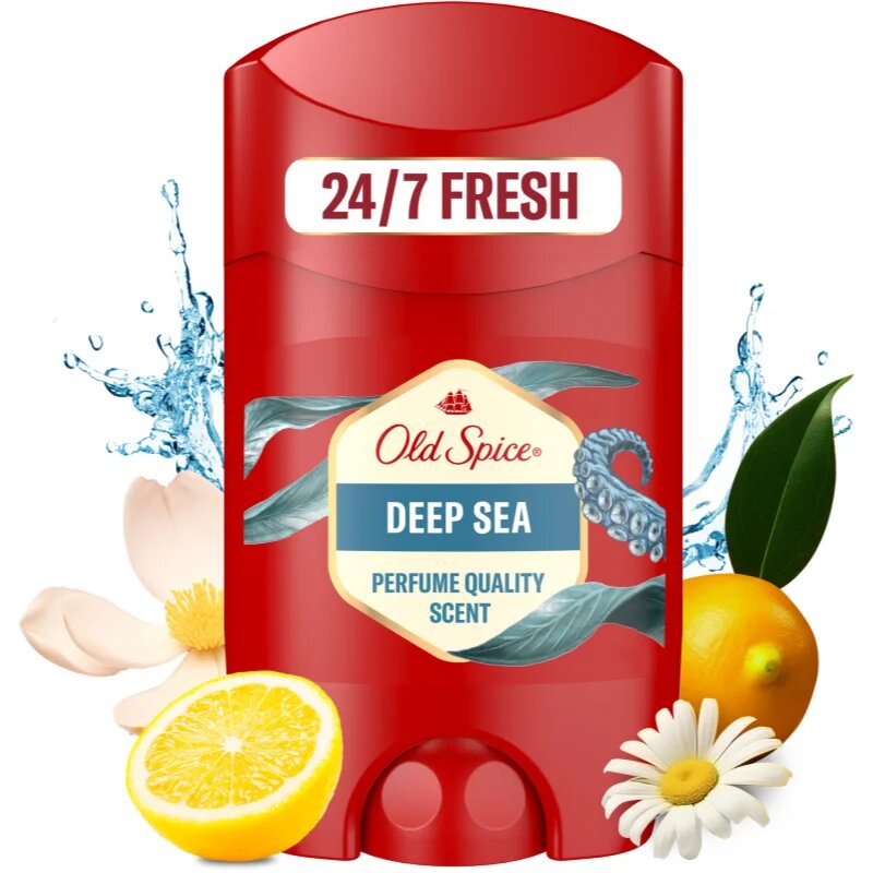 Old Spice Deep Sea tuhý deodorant pro muže 65 ml