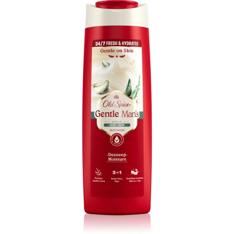 Old Spice Gentle Man's Aloe & Rain sprchový gel 3 v 1 400 ml