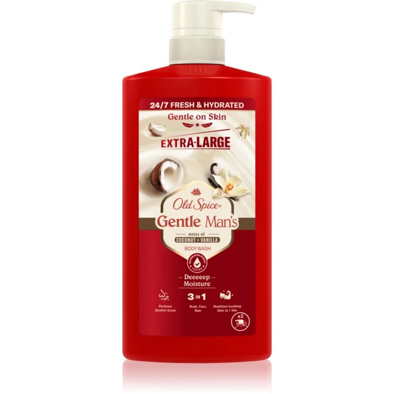 Old Spice Gentle Man's Coconut & Vanilla sprchový gel 3 v 1 800 ml