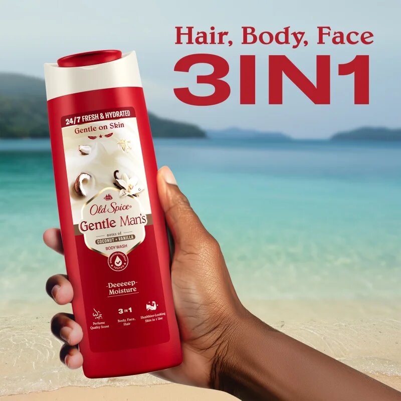 Old Spice Gentle Man's Coconut & Vanilla sprchový gel 3 v 1 800 ml