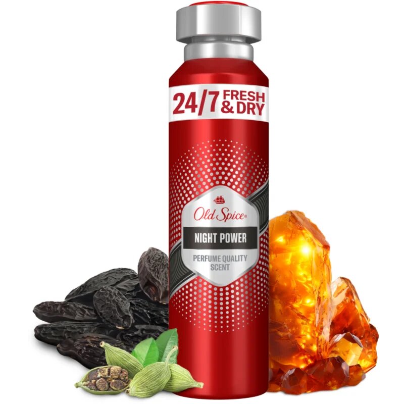 Old Spice Night Power antiperspirant ve spreji 150 ml