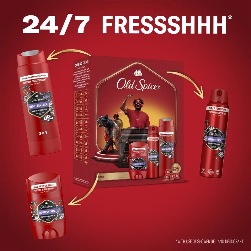 Old Spice Nightpanther DJ dárková sada pro muže