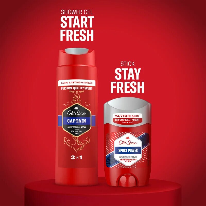 Old Spice Sport Power & Captain Gym Set dárková sada