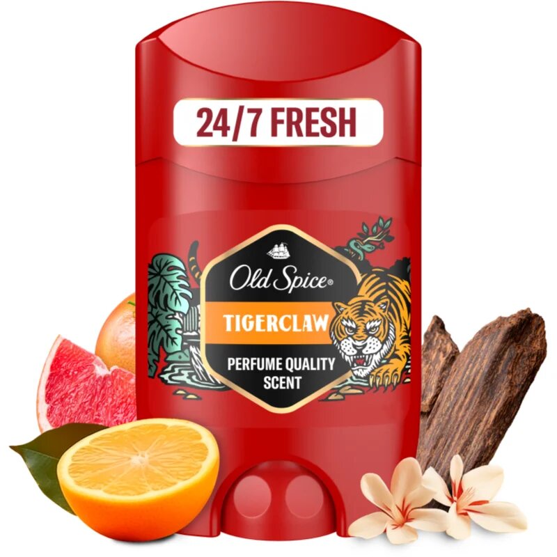 Old Spice Tigerclaw tuhý deodorant pro muže 65 ml