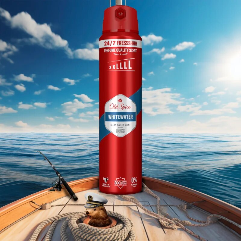 Old Spice Whitewater deodorant ve spreji pro muže 250 ml