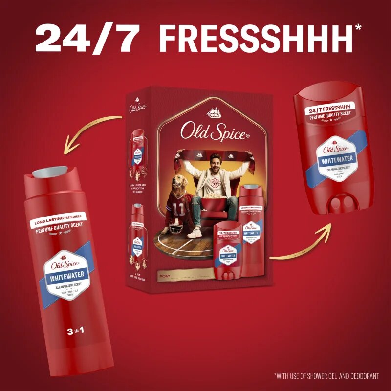 Old Spice Whitewater Sports Fan dárková sada pro muže