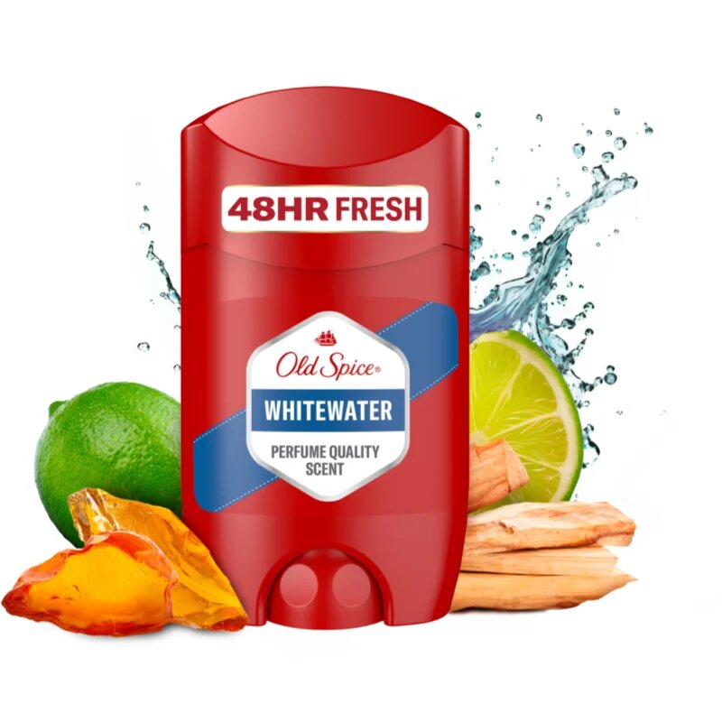 Old Spice Whitewater tuhý deodorant pro muže 50 g