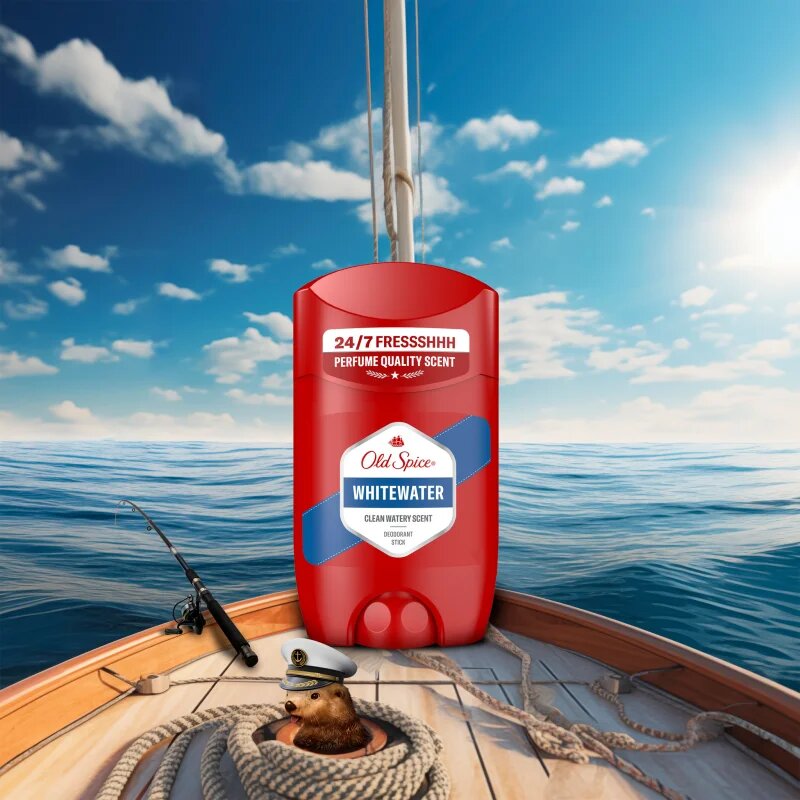 Old Spice Whitewater tuhý deodorant pro muže 65 ml