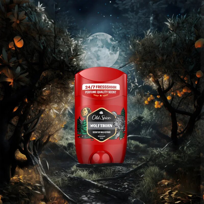 Old Spice Wolfthorn tuhý deodorant pro muže 65 ml