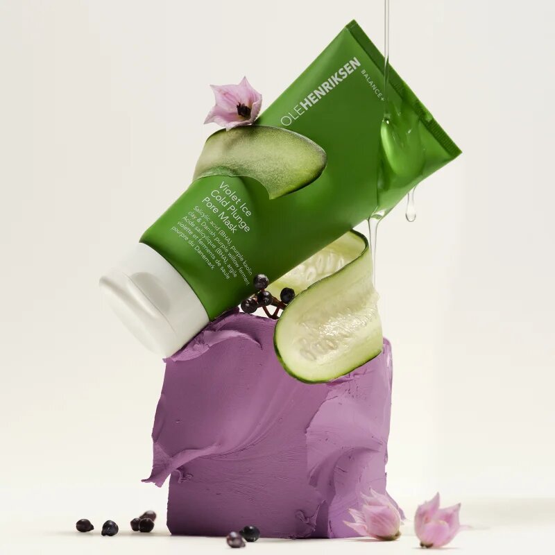 OLEHENRIKSEN Balance+ Violet Ice Cold Plunge Pore Mask detoxikační a čisticí maska 90 g
