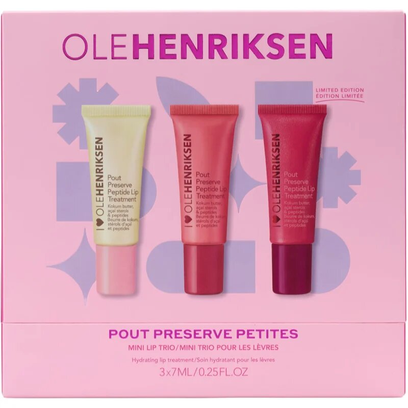 OLEHENRIKSEN Pout Preserve Mini Hydrating Peptide Lip Trio dárková sada na rty