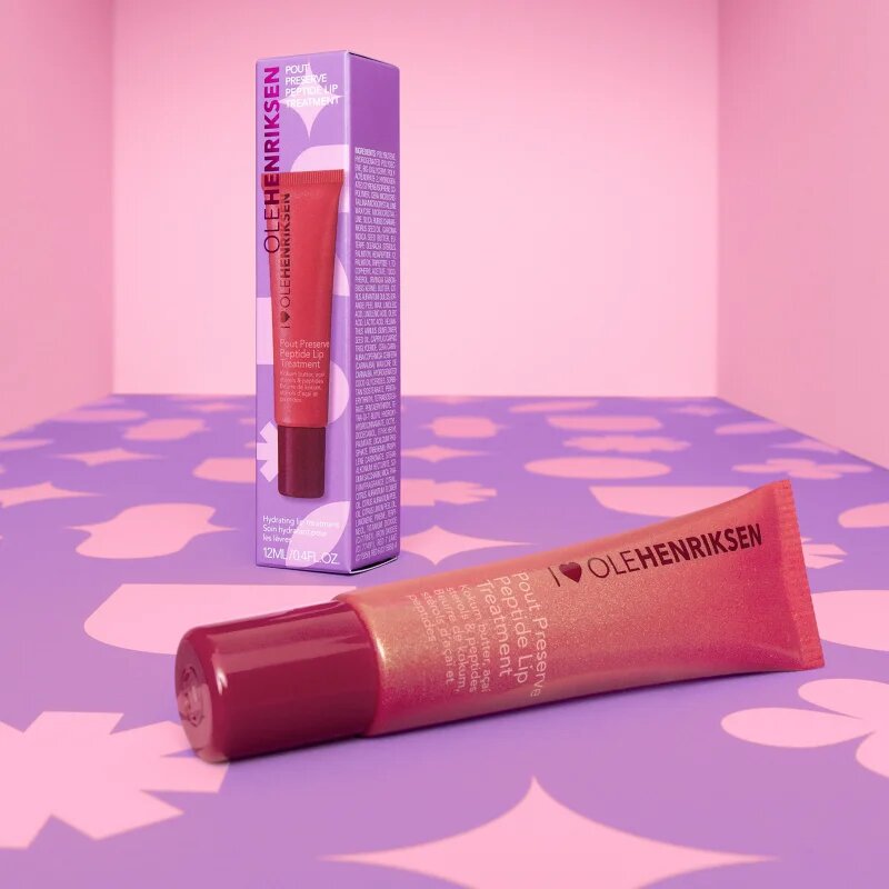 OLEHENRIKSEN Pout Preserve Peptide Lip Treatment hydratační lesk na rty odstín Pomegranate Fizz Glimmer 12 ml