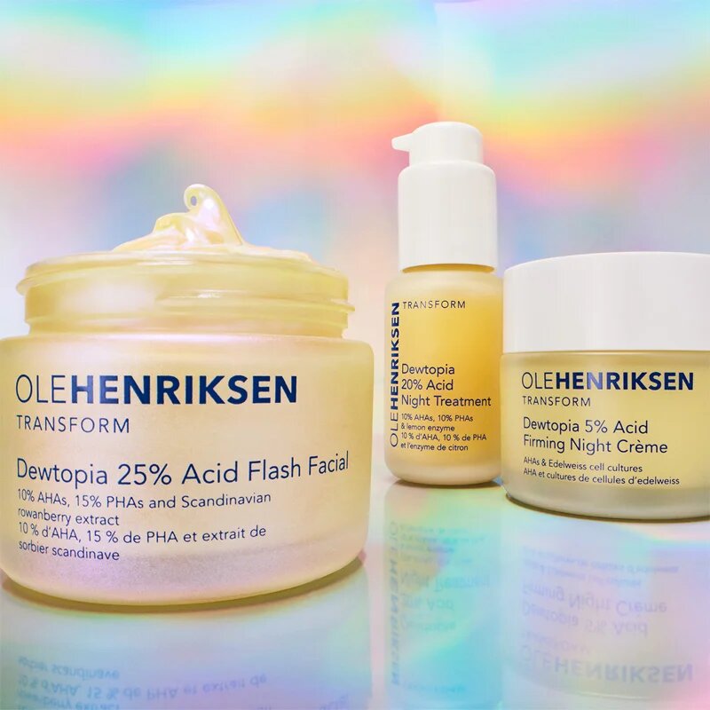 OLEHENRIKSEN Transform Dewtopia 25% Acid Flash Facial exfoliační maska 50 ml