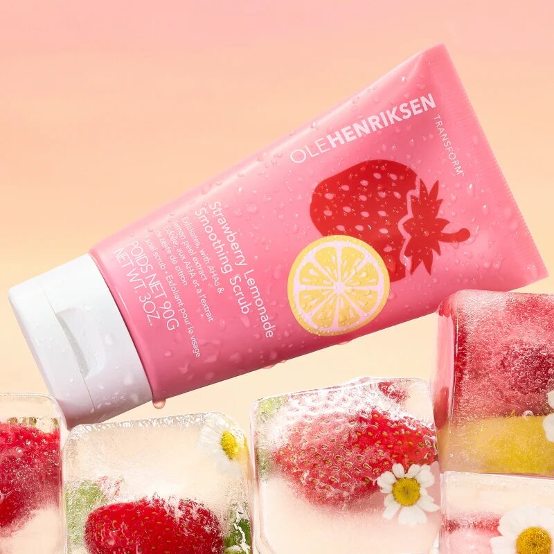 OLEHENRIKSEN Transform Strawberry Lemonade Smoothing Scrub pleťový peeling s exfoliačním účinkem 90 g