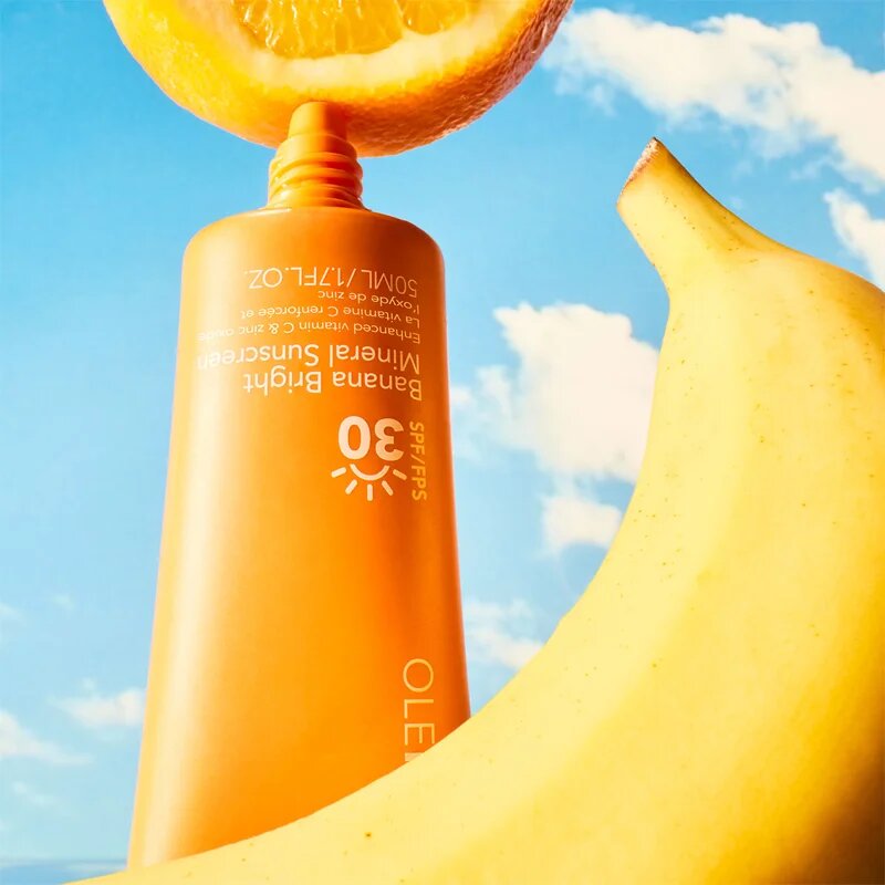 OLEHENRIKSEN Truth Banana Bright Mineral Sunscreen SPF 30 opalovací krém na obličej s vitaminem C SPF 30 50 ml