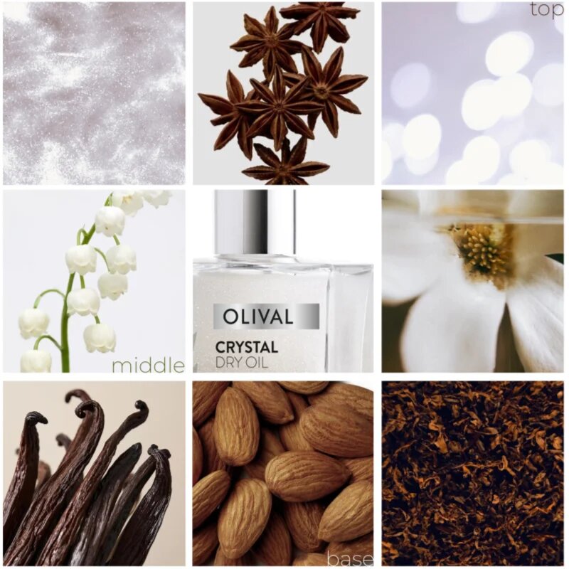 Olival Crystal Dry Oil multifunkční suchý olej se třpytkami na obličej tělo a vlasy 50 ml