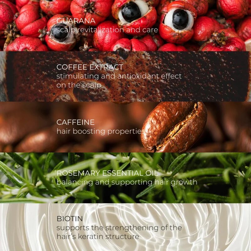 Olival Guarana & Coffee sérum pro růst vlasů a posílení od kořínků 100 ml