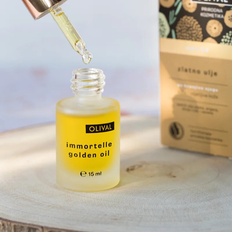Olival Immortelle Golden Oil pleťový olej pro citlivou a suchou pleť 15 ml