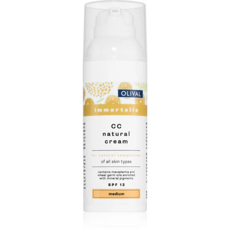 Olival Immortelle Natural hydratační CC krém SPF 12 odstín Medium 50 ml