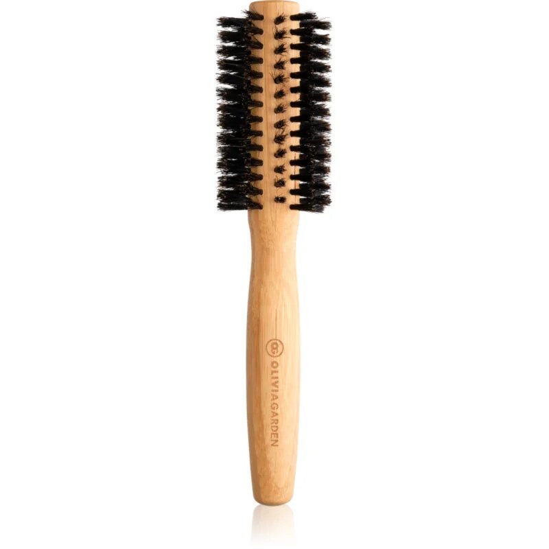 Olivia Garden Bamboo Touch Blow Boar kulatý kartáč na vlasy Ø 15 mm 1 ks