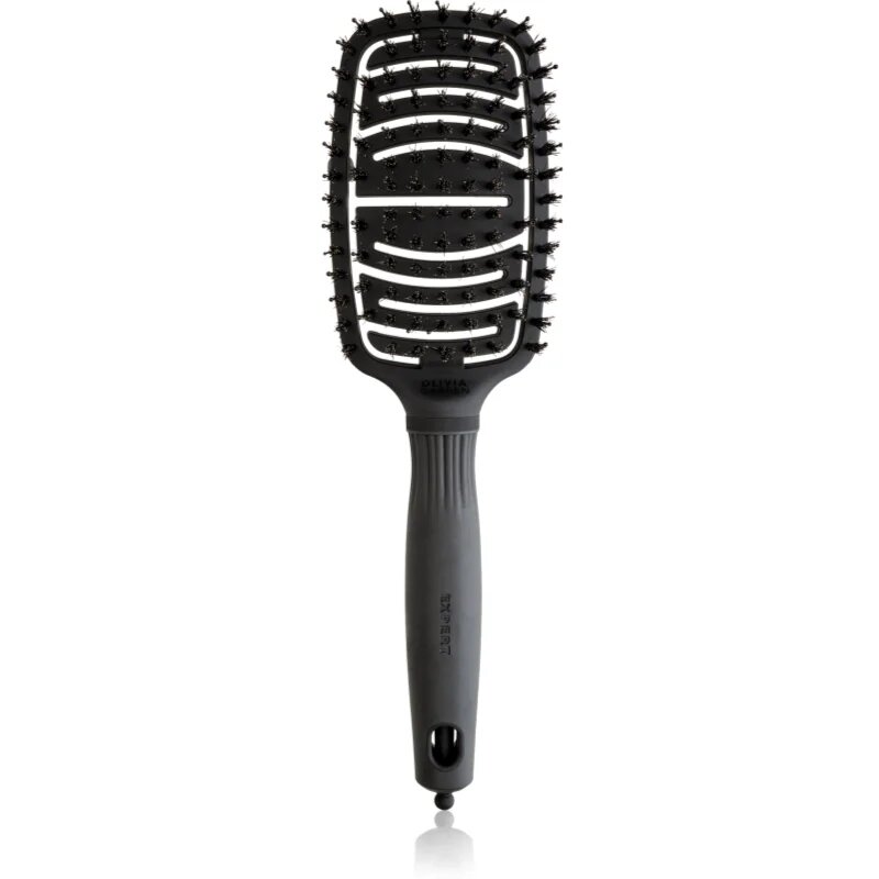 Olivia Garden Care Flex Board & Nylon Black plochý kartáč na vlasy 1 ks