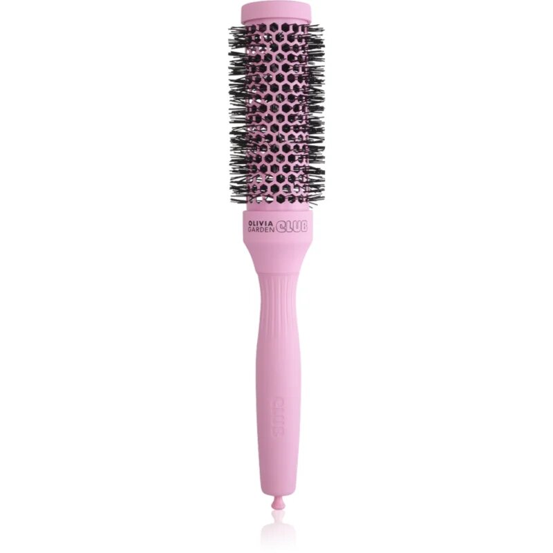 Olivia Garden Club The Glow Blowout Ceramic Round Brush Pink kulatý kartáč na vlasy S 1 ks