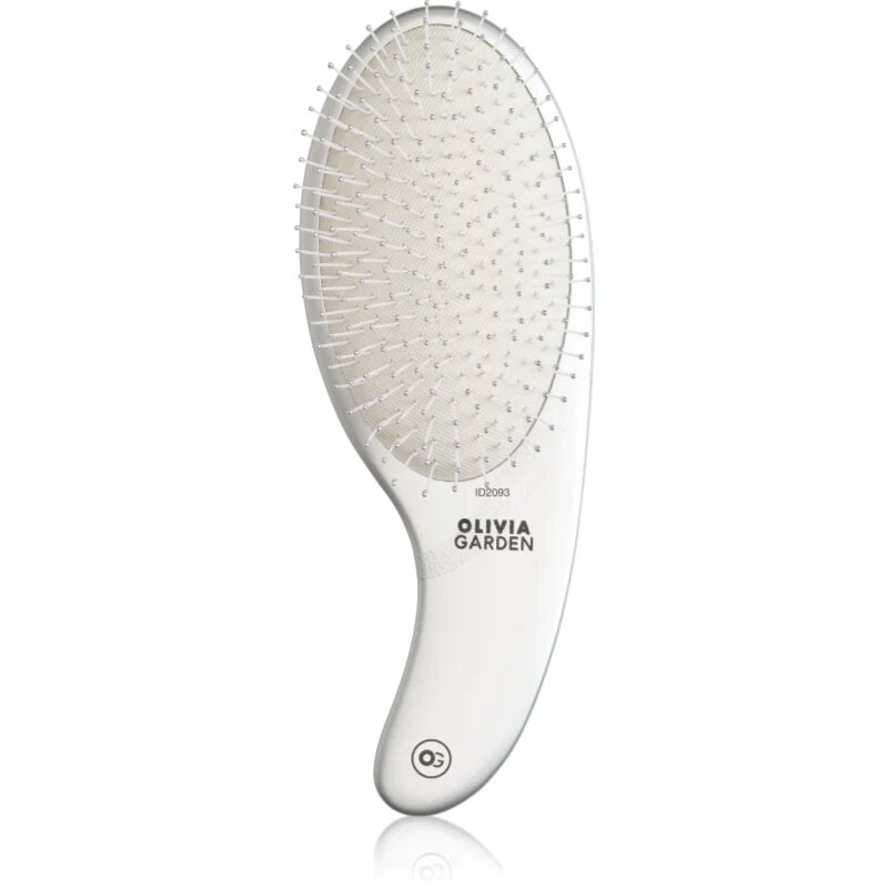 Olivia Garden Expert CURVE Nylon Silver kartáč na vlasy 1 ks