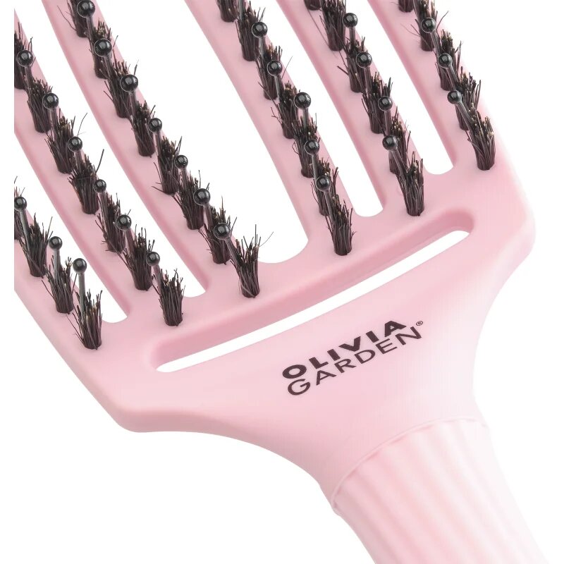 Olivia Garden Fingerbrush ThinkPink Boar & Nylon Jaipur Rose kartáč na vlasy 1 ks