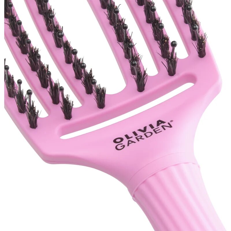 Olivia Garden Fingerbrush ThinkPink Boar & Nylon Pink Tokyo kartáč na vlasy 1 ks