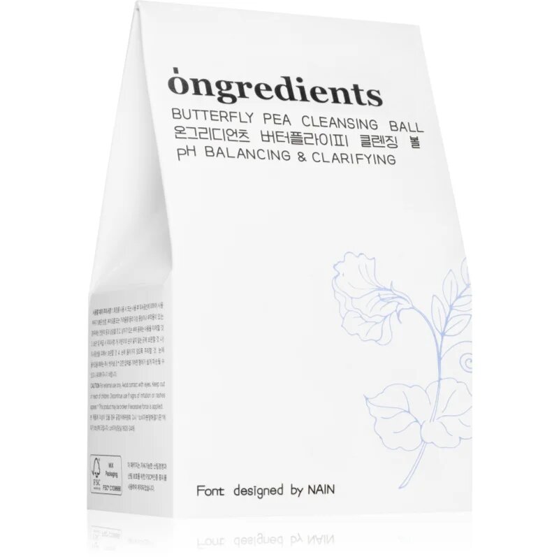 Ongredients Butterfly Pea Cleansing Ball čisticí mýdlo na obličej s antioxidačním účinkem 110 g