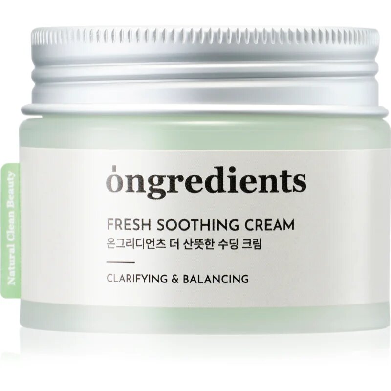 Ongredients Fresh Soothing Cream lehký hydratační gelový krém 50 ml