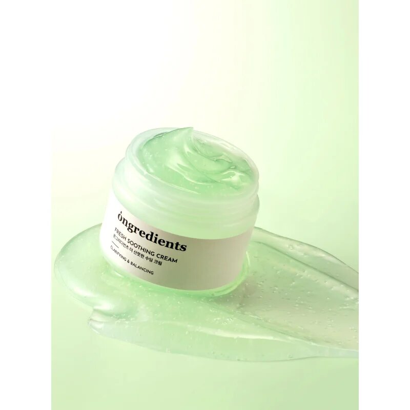 Ongredients Fresh Soothing Cream lehký hydratační gelový krém 50 ml