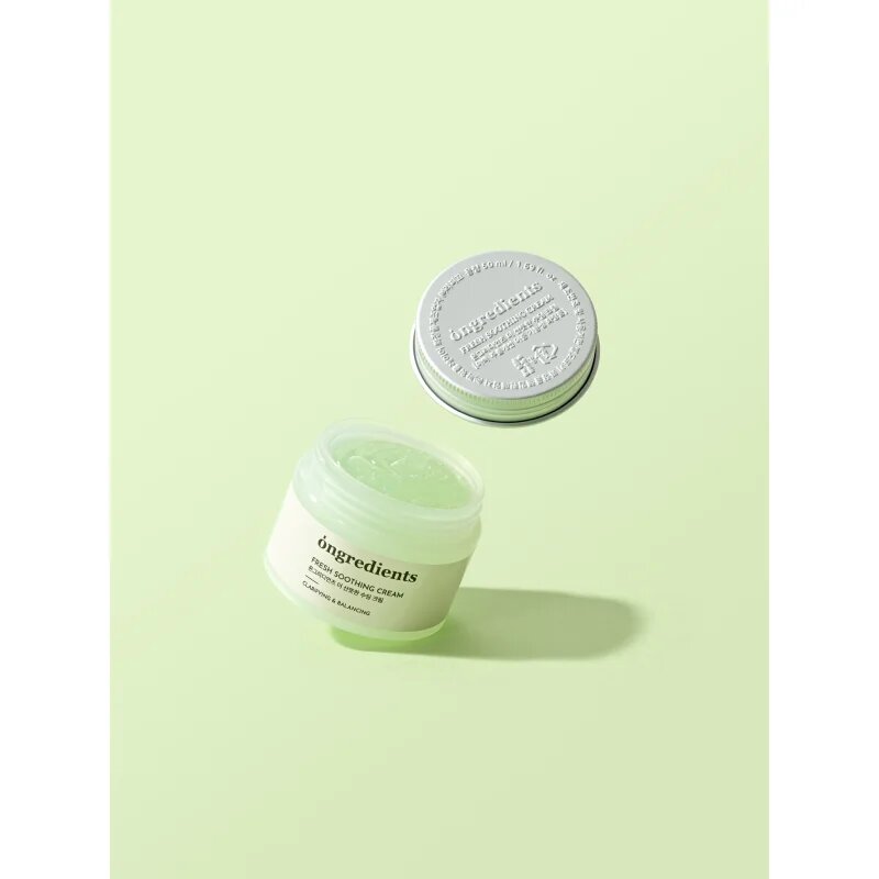 Ongredients Fresh Soothing Cream lehký hydratační gelový krém 50 ml