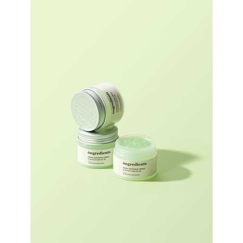 Ongredients Fresh Soothing Cream lehký hydratační gelový krém 50 ml
