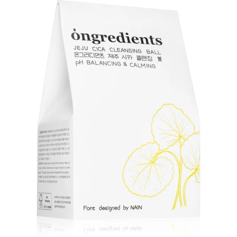 Ongredients Jeju Cica Cleansing Ball čisticí mýdlo na obličej se zklidňujícím účinkem 110 g