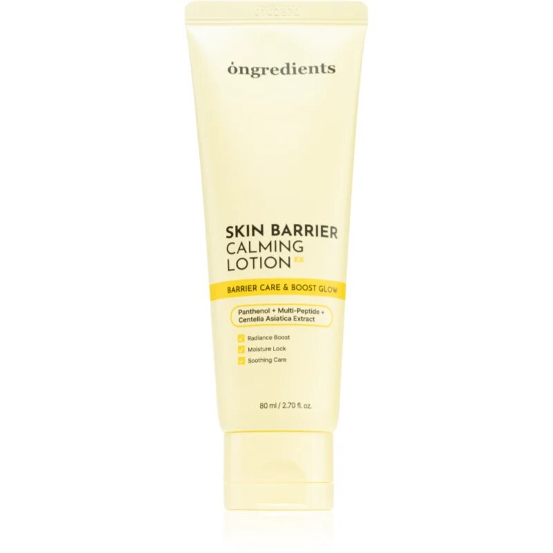 Ongredients Skin Barrier Calming Lotion EX hydratační pleťové mléko pro posílení kožní bariéry 80 ml