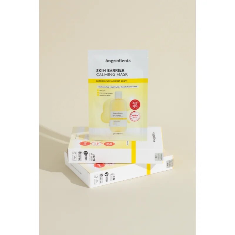 Ongredients Skin Barrier Calming Mask zklidňující plátýnková maska pro posílení kožní bariéry 1 ks
