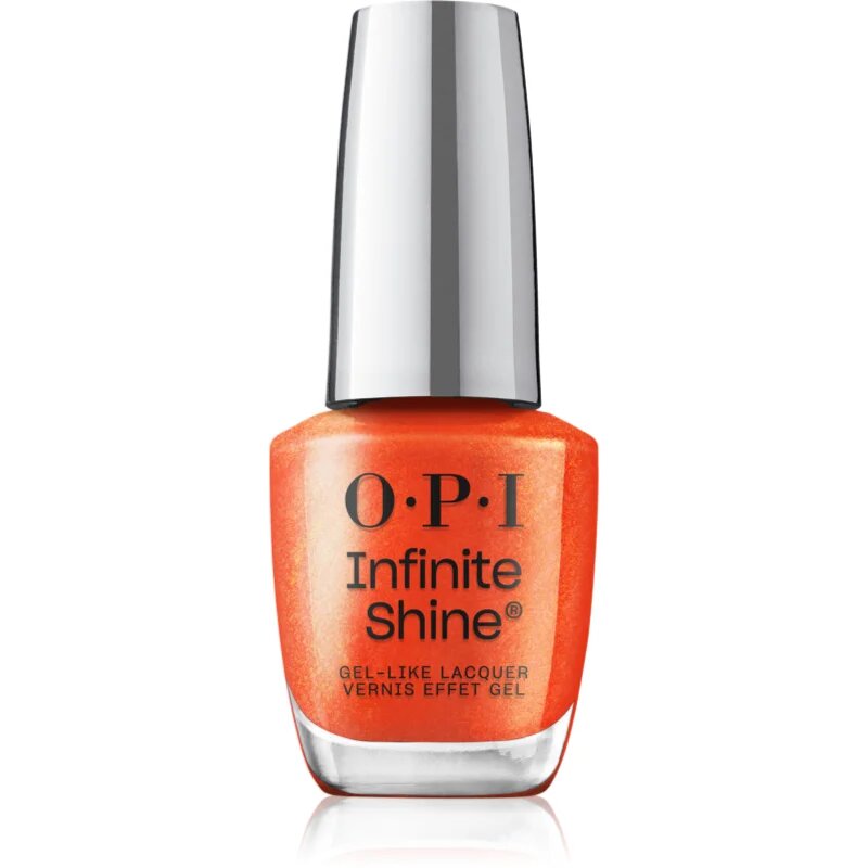 OPI The new cons Infinity Shine lak na nehty odstín Shock Em Orange 15 ml