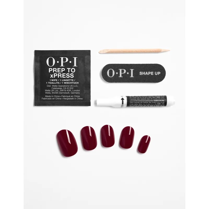 OPI xPRESS/ON umělé nehty Malaga Wine 30 ks